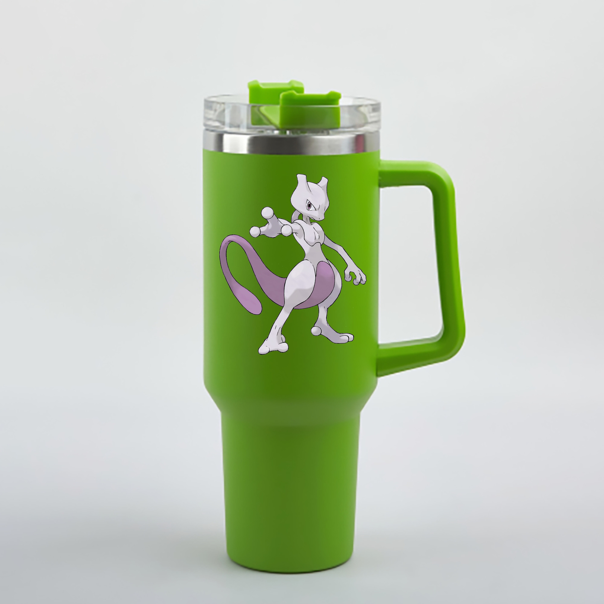 （画像用） ポケットモンスター Pokémon 1200mL車用タンブラー - クリスタルステッカー（プラスチックストロー付き）